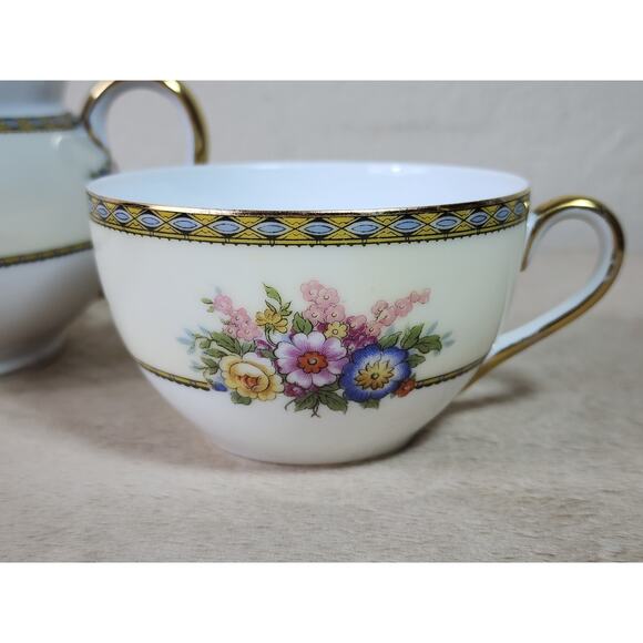Noritake Juanita Tea Cup Sugar Bowl Porcelain Dinnerware Made Japan Vintage - Picture 4 of 14